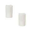 Simplux LED Dripping Candle w/Moving Flame (Set of 2)3"Dx5"H