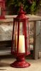 Lantern 8"Dx24"H Metal/Glass