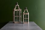 Lantern (Set of 2) 23"H, 29.5"H Wood/Metal