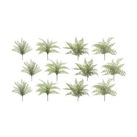 Fern Bush (Set of 12) 16"H Plastic