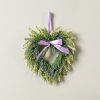 Lavender Heart Wreath (Set of 2) Twig/Plastic 10"