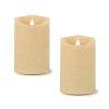 Simplux LED Designer Candle with remote (Set of 2)  4 and 8 Hr Timer 3.5" x 5.5"H Wax/Plastic