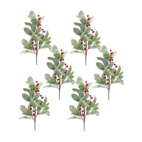 Mistletoe Spray w/Berries (Set of 6) 18.5"H Fabric