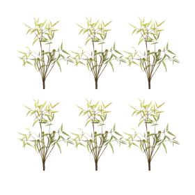 Mini Fern Bush (Set of 6) 19"H Plastic