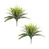 Mixed Fern Bush (Set of 2) 22"H Polyester