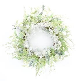 Mixed Wreath 21.5"D EVA/Fabric/Plastic