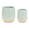 Container (Set of 2) 3.5"D x 4"H, 4.75"D x 5"H Porcelain