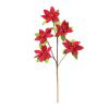 Poinsettia Spray (Set of 6) 26"H Polyester