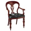 SIMSBURY MANOR LEATHER ARM CHAIR