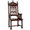 Dark Wood Solid Mahogany Chair