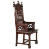 Dark Wood Solid Mahogany Chair