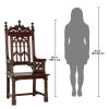 Dark Wood Solid Mahogany Chair