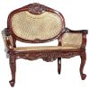 Chateau Dark Wood Solid Mahogany Patio Bench