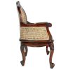 Chateau Dark Wood Solid Mahogany Patio Bench