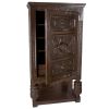 COAT OF ARMS GOTHIC REVIVAL ARMOIRE