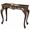 MAHOGANY FILIGREE CONSOLE TABLE