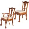 S/6 ENGLISH CHIPPENDALE CHAIRS