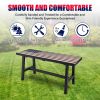 Outdoor Patio Backyard Garden Bench with American Flag Design