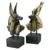 S/ HORUS AND ANUBIS BUSTS