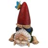 TOPSY TURVY THEO GARDEN GNOME STATUE