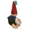 TOPSY TURVY THEO GARDEN GNOME STATUE