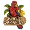 TROPIC PARROT PARADISE WALL SCULPTURE