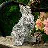 Clem The Confused Bunny Garden Statue