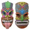 S/2 TIKI FACE PLAQUES