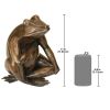 FOREVER IN MY HEART FROG BRONZE STATUE