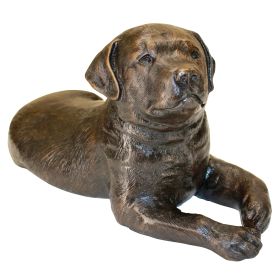 LABRADOR PUPPY DOG BRONZE STATUE