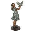 DESTINY AND THE DOVE BRONZE STATUE