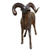 Solid Bronze Horn Sheep Statue