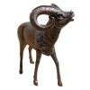 Solid Bronze Horn Sheep Statue