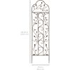 60-inch Tall Outdoor Iron Garden Trellis in Bronze Metal Finish