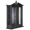 BLACK AMESBURY MANOR CURIO CABINET