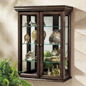 WALNUT COUNTRY TUSCAN CURIO CABINET