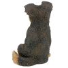 BROWN COLLIE PUPPY STATUE