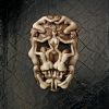 MEMENTO MORI GOTHIC DEATH SKULL SCULPTURE BY MONTE