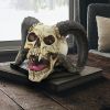 Halloween Skull Of The Horned Beast Statue