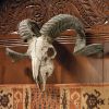 CORSICAN RAM SKULL AND HORNS PLAQUE