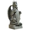 Grande Dragon Sentinel Garden Outdoor Statue