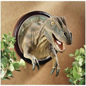 FRAMED T-REX SCALED DINOSAUR WALL TROPHY