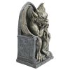 Large Hemlocks Gargoyle Throne Garden Statue