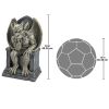 Large Hemlocks Gargoyle Throne Garden Statue