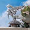 Fairy Leaping From Mushroom Garden Outdoor Statue