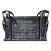 Life After Death No Trespassing Halloween Plaque