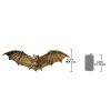 Cyber Bat Steampunk Halloween Wall Plaque