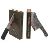 Halloween Dead Read Bloody Zombie Bookend Statues