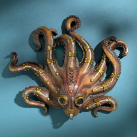 STEAM PUNK OCTOPOD WALL SCULPTURE