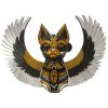 GODDESS BASTET WINGED CAT WALL PLAQUE